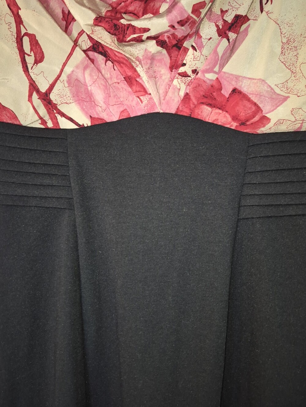 Ted Baker Dega Floral Roses Red Pink Dress - Picture 9 of 15